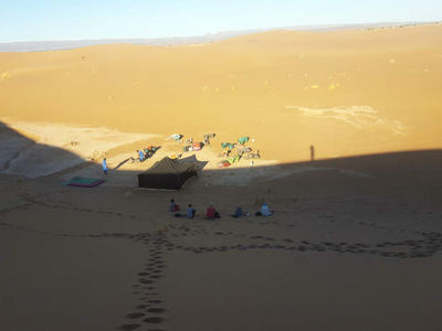 Zeltlager der Wüstenreise mit Yogaferien Schweiz