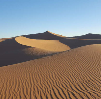 Sanddünen Profil in der Sahara