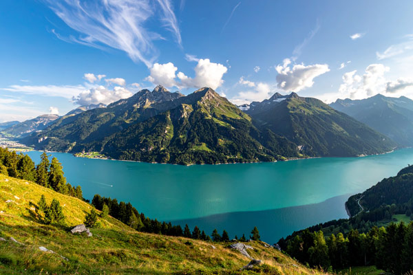 Schweizer Berge in Graubünden