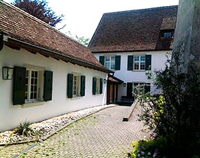 Innenhof mit Wirtschaftsbereich des Klosters Mariastein